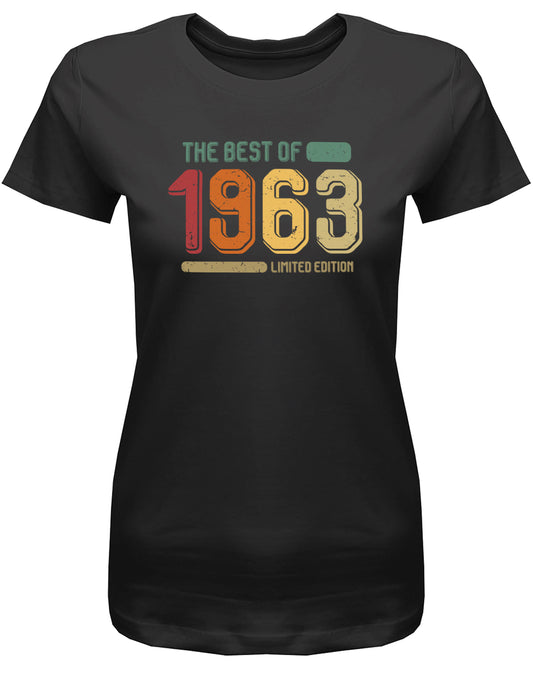 The Best of 1963 Limited Edition Retro Vintage - Jahrgang 1963 Geschenk Frauen Shirt