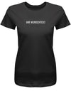 Frauen Tshirt mit Wunschtext. Minimalistisches Design. Schwarz