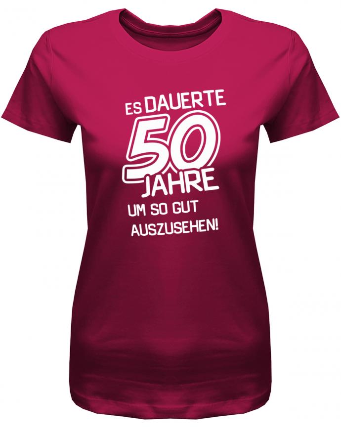 Lustiges T-Shirt zum 50 Geburtstag für die Frau Bedruckt mit Es dauerte 50 Jahre,  Sorbet