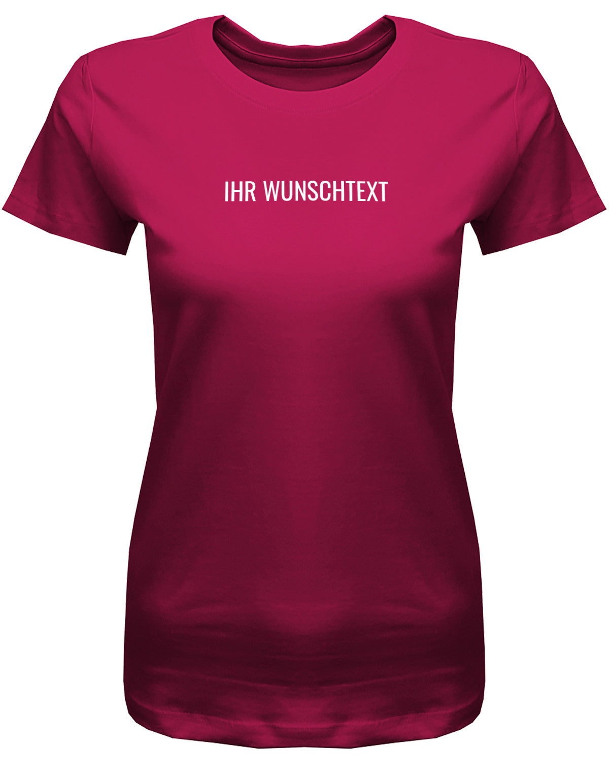 Frauen Tshirt mit Wunschtext. Minimalistisches Design.