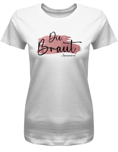 JGA Shirt Braut Team Braut mit Name Splash Frauen