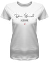 JGA Shirt mit Name Team Braut und Braut Minimalistisch Design Frauen