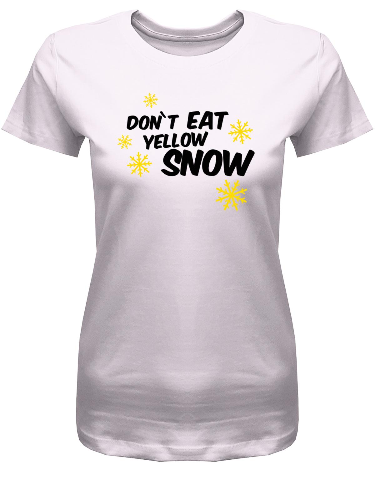 dont-eat-yellow-snow-Damen-Shirt-rosa