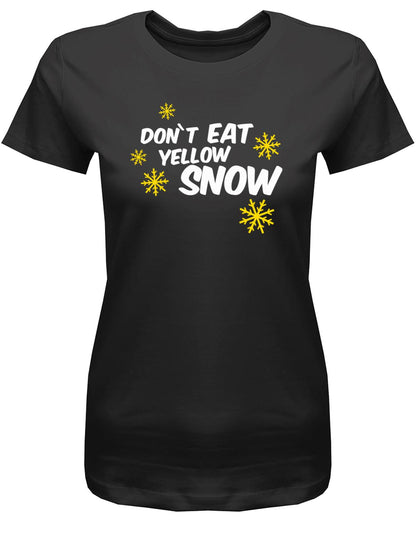 dont-eat-yellow-snow-Damen-Shirt-schwarz