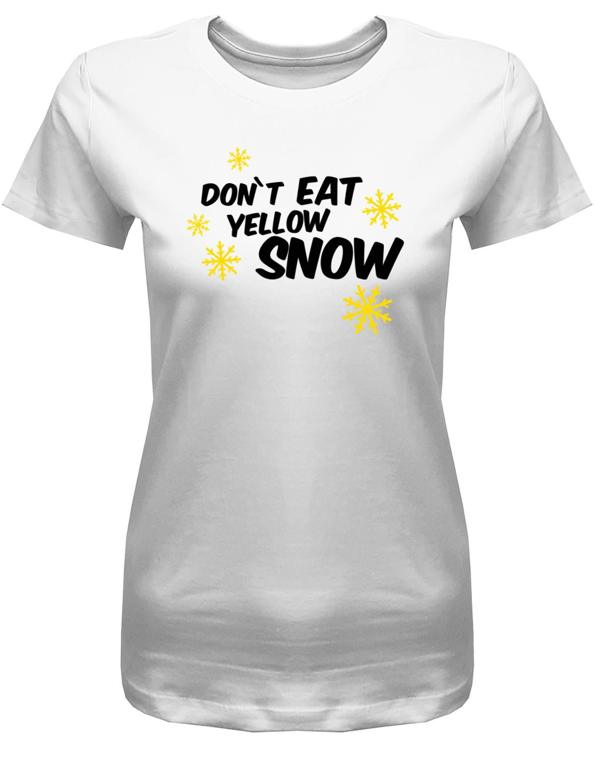 dont-eat-yellow-snow-Damen-Shirt-weiss