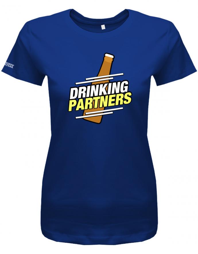 drinking-partners-damen-shirt-royalblau