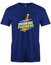 drinking-partners-herren-shirt-royalblau