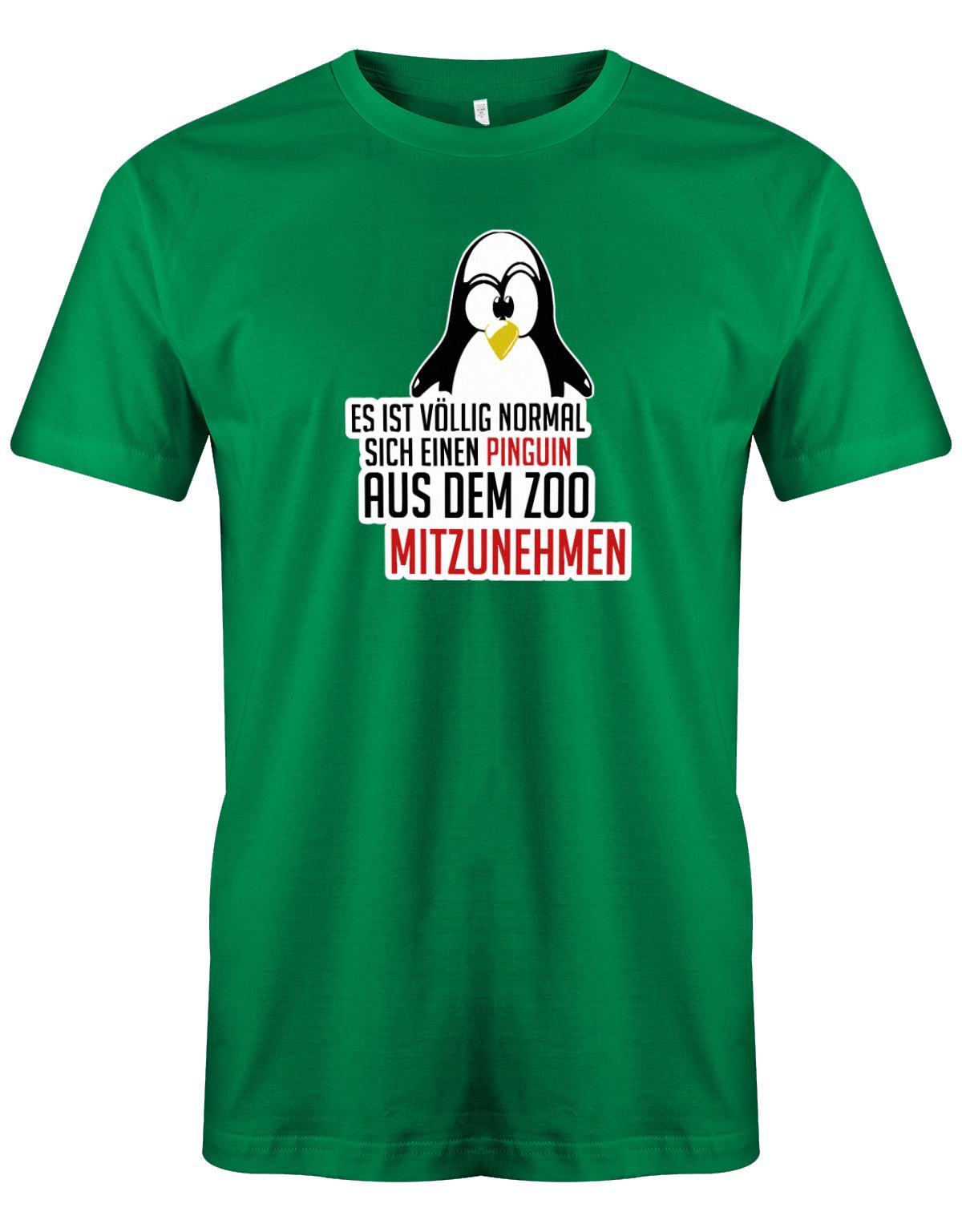 es-ist-v-llig-normal-sich-einen-Pinguin-aus-dem-Zoo-mitzunehmen-Herren-Gr-n