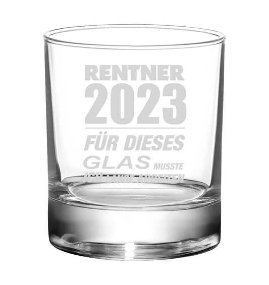 Rentner 2023 für dieses Glas musste ich lange arbeiten - Whisky Glas