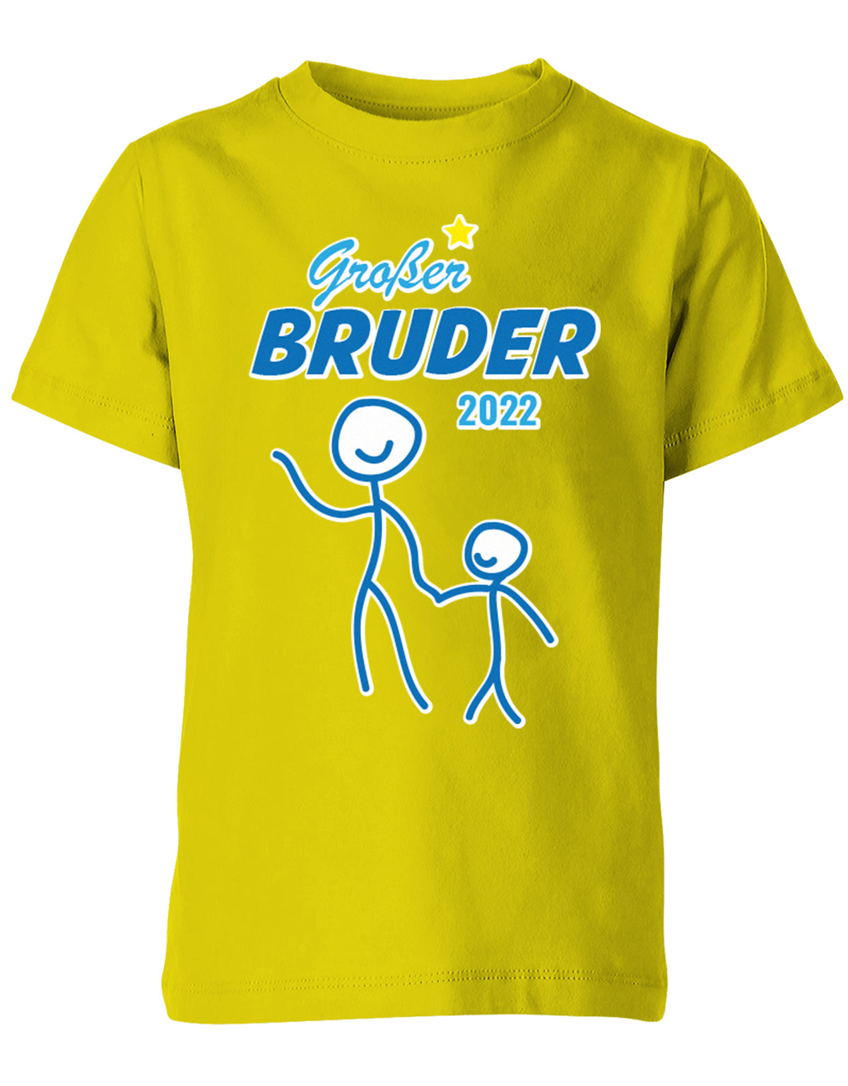 grosser-Bruder-Kinder-Shirt-Gelb