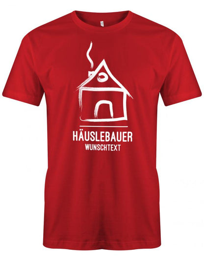 haeuslebauer-Wunschtext-Herren-Shirt-Rot