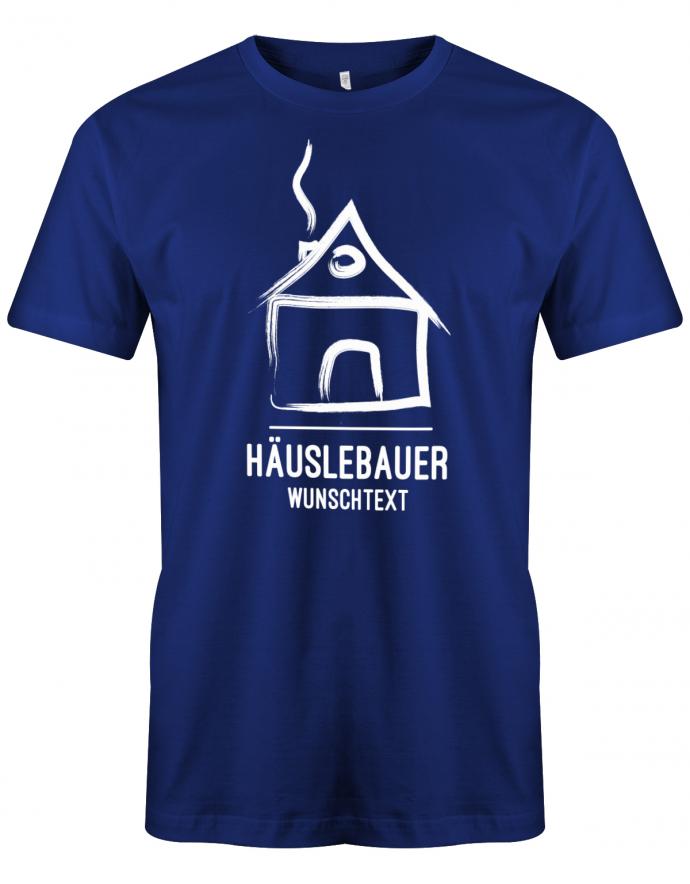 haeuslebauer-Wunschtext-Herren-Shirt-Royalblau