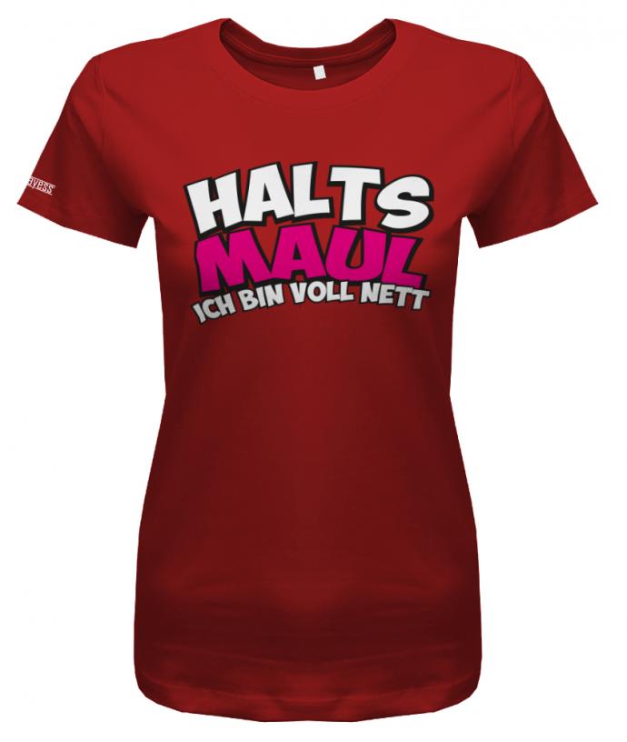 hals-maul-ich-bin-voll-nett-damen-shirt-rot