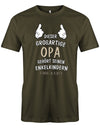 Opa Shirt personalisiert - Dieser großartige Opa gehört seinen Enkelkindern. Mit Namen der Enkel. Army