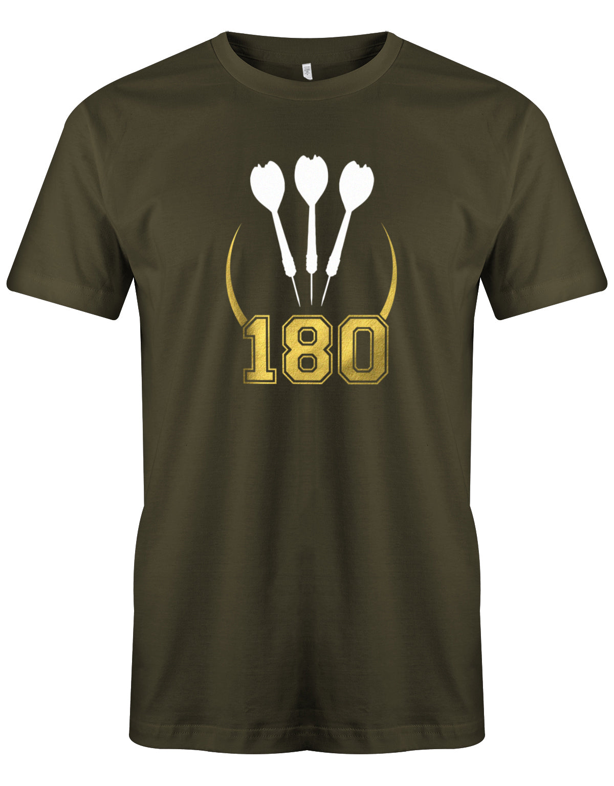 Dart Shirt - 180 Punkte Dartpfeile Männer Army