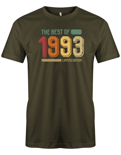 Cooles T-Shirt zum 30 Geburtstag für den Mann Bedruckt mit: The Best of 1993 Limited Edition Vintage Retro. Das 30 Geburtstag Männer Shirt Lustig ist eine super Geschenkidee für alle 30 Jährigen. Man wird nur einmal 30 Jahre. 30 geburtstag Männer Shirt ✓ 1993 geburtstag shirt ✓ t-shirt zum 30 geburtstag mann ✓ shirt 30 mann Army