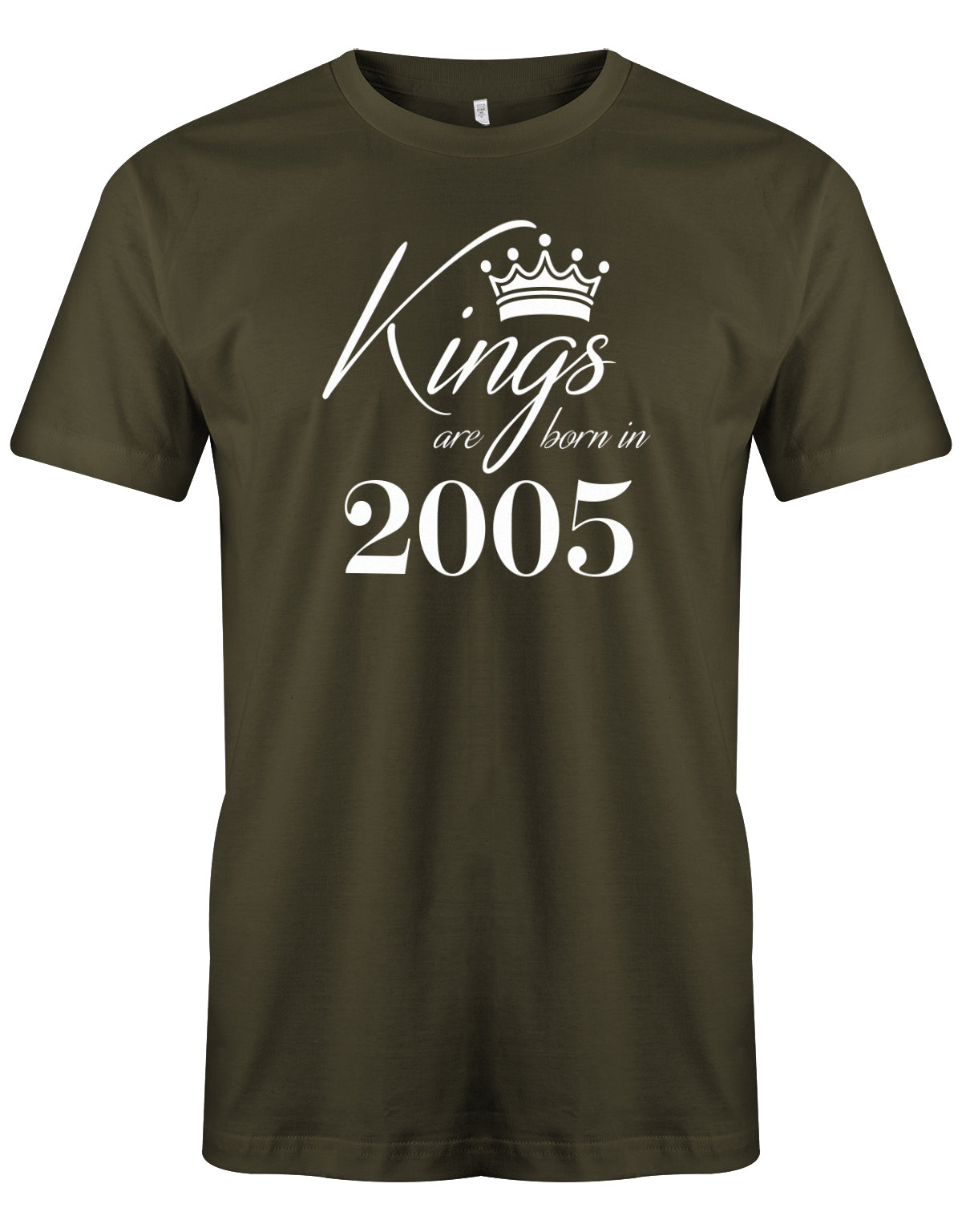 Cooles T-Shirt zum 18. Geburtstag für Jungen. Bedruckt mit: Kings areborn in 2005 - Könige werden 2005 geboren Das T Shirt 18 Geburtstag Junge Lustig ist ein tolles Geschenk für alle 18 Jährigen. Geschenk zum 18 geburtstag Jungen ✓ 2005 geburtstag Junge ✓ 18 Geburtstag tshirt ✓ shirt geburtstag 18 Army