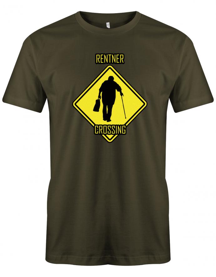 Rentner T-Shirt für Herren - Rentner Crossing Army