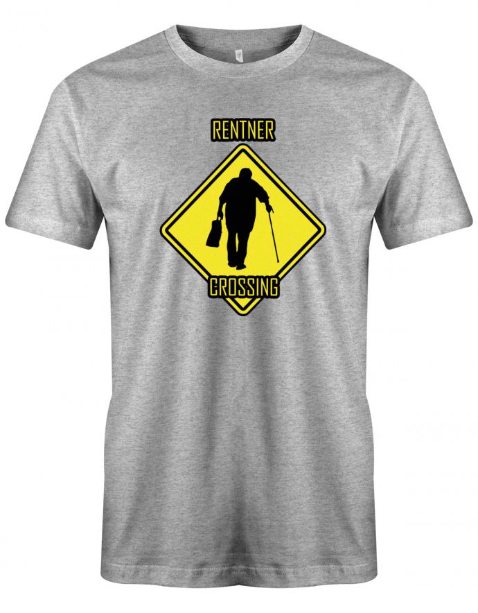 Rentner T-Shirt für Herren - Rentner Crossing Grau
