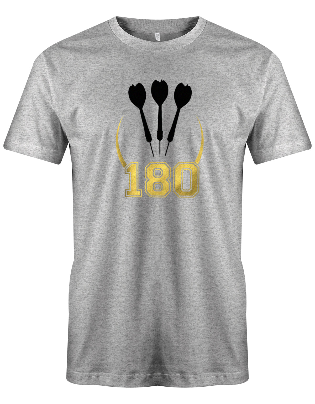 Dart Shirt - 180 Punkte Dartpfeile Männer Grau