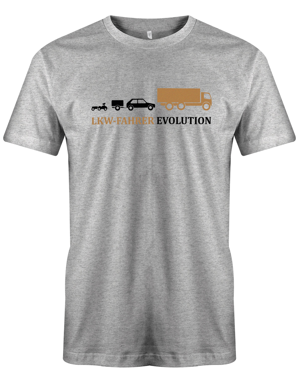 Lkw-Fahrer Shirt - Lkw-Fahrer Evolution Grau