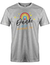 Danke für die Kunterbunter Zeit - Regenbogen - Erzieher Geschenk T-Shirt Grau