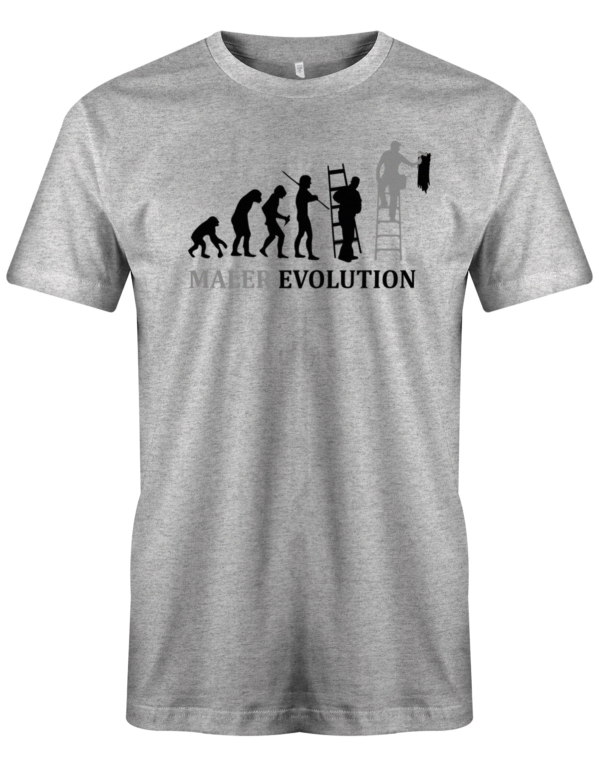 Maler und Lackierer Shirt - Maler Evolution grau