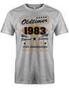 Oldtimer 1983 Special Edition Top Zustand - T-Shirt 40 Geburtstag Männer myShirtStore Grau