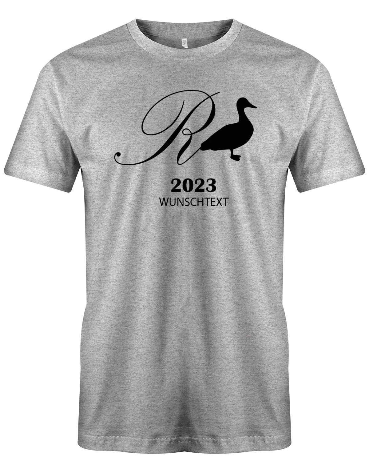 Rente Ente 2023 mit Wunschtext - Männer T-Shirt