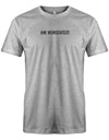 Männer Tshirt mit Wunschtext. Minimalistisches Design. Grau