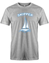 Skipper Segler - Segeln - Herren T-Shirt Grau