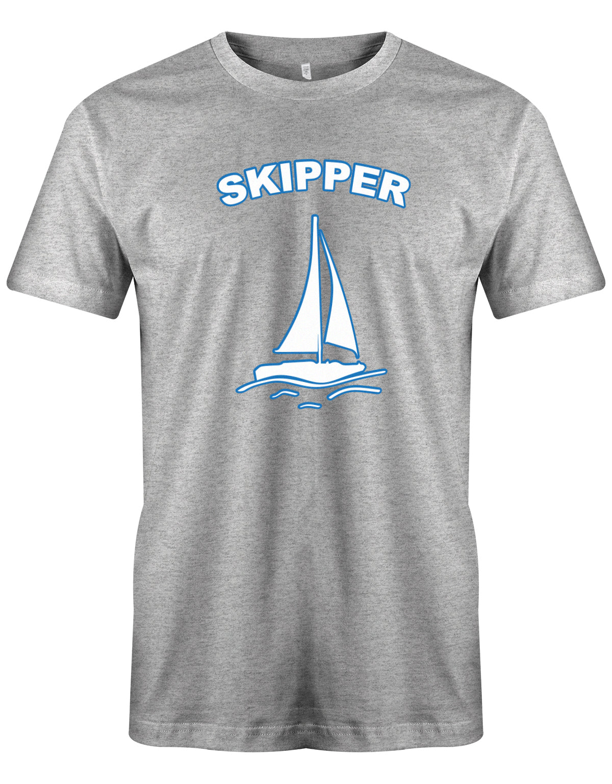 Skipper Segler - Segeln - Herren T-Shirt Grau