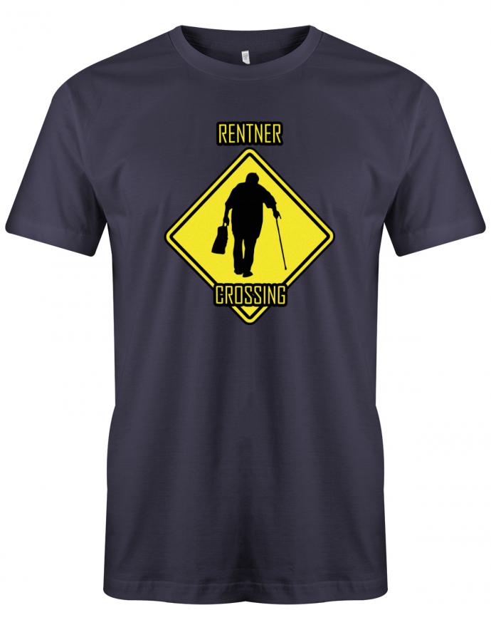 Rentner T-Shirt für Herren - Rentner Crossing Navy