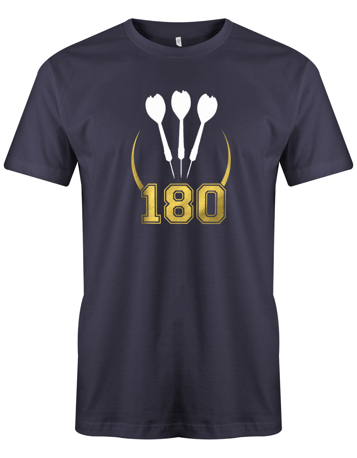 Dart Shirt - 180 Punkte Dartpfeile Männer Navy