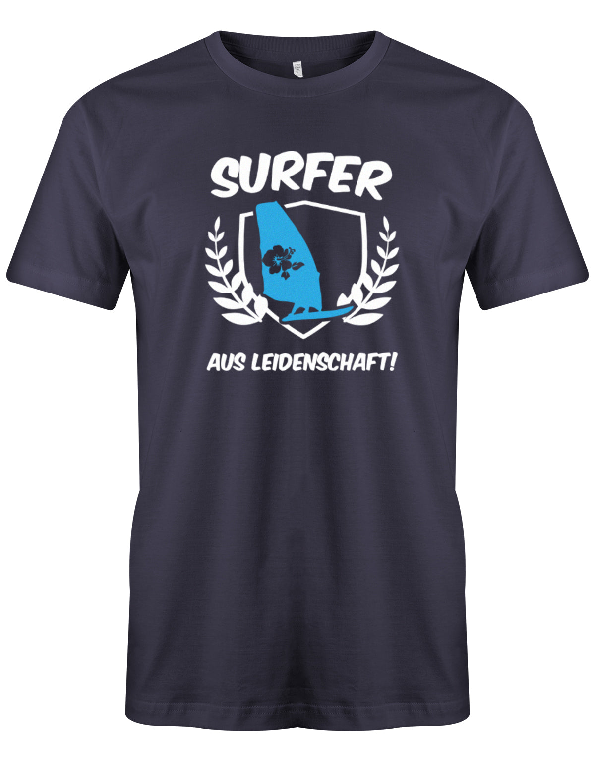 Das lustige Surfer t-shirt bedruckt mit 