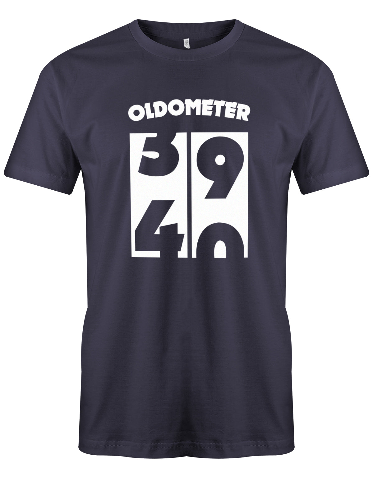 Oldometer von 39 zu 40 Jahre - T-Shirt 40 Geburtstag Männer - Jahrgang 1983 TShirt myShirtStore Navy