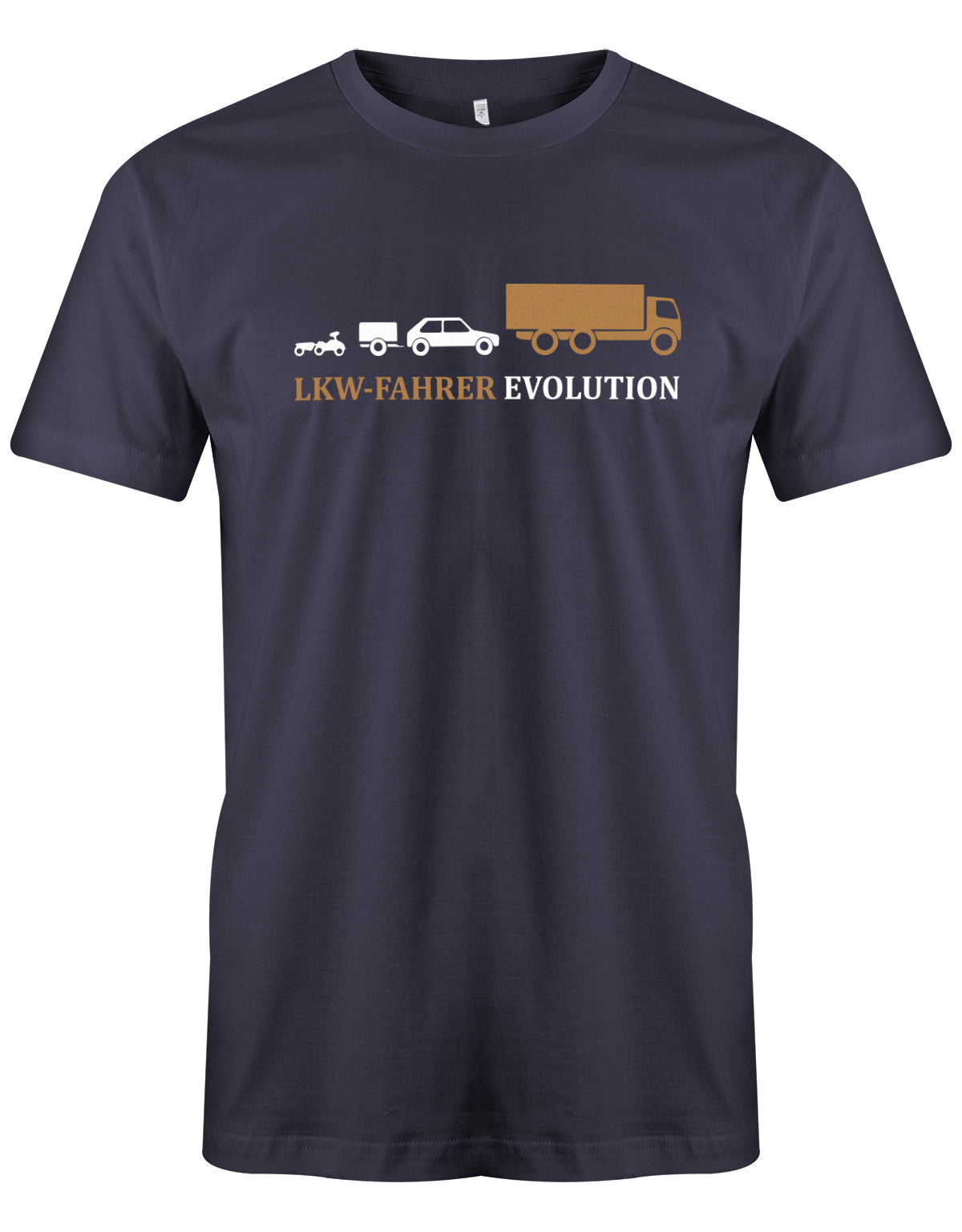 Lkw-Fahrer Shirt - Lkw-Fahrer Evolution Navy