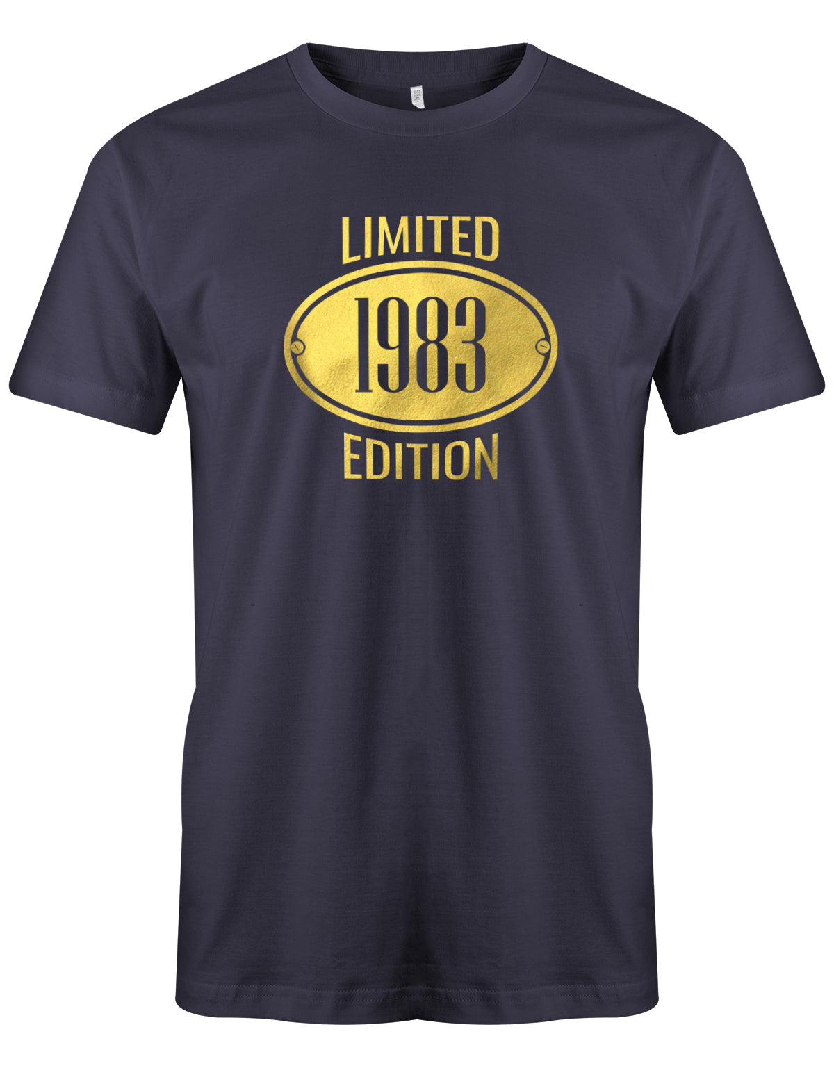 Limited Edition Gold 1983 - T-Shirt 40 Geburtstag Männer myShirtStore Navy