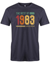 The best of 1983 Limited Edition Vintage TShirt - T-Shirt 40 Geburtstag Männer myShirtStore Navy