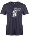 Löwen Papa Shirt Design - Löwenpapa Navy