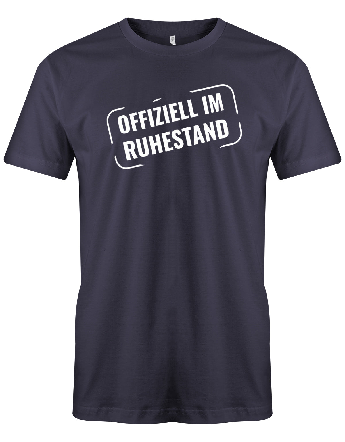 bedrucktes_tshirt_shirt_bedrucken_t-shirt_bedrucktes_shirt_rente_ruhestand_offiziell_im_ruhestand_personalisiertes_shirt_textildruck_stempel_navy