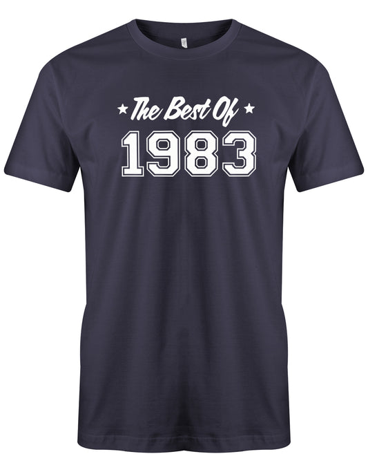 The best of 1983 - T-Shirt 40 Geburtstag Männer - Jahrgang 1983 TShirt Navy