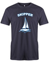 Skipper Segler - Segeln - Herren T-Shirt Navy+