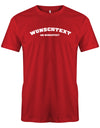 Männer Tshirt mit Wunschtext.  Abgerundeter Text im Collage-Style. Rot