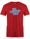 Männer Tshirt mit Wunschtext. Comic Design mit weißer Umrandung. Rot