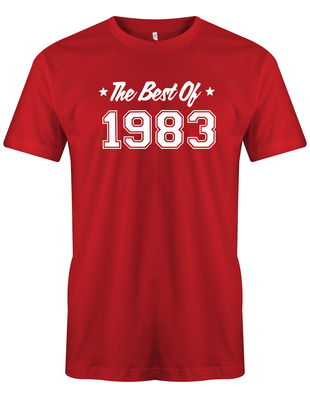The best of 1983 - T-Shirt 40 Geburtstag Männer - Jahrgang 1983 TShirt  Rot