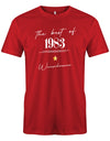The best of 1983 Minimal mit Stern personalisiert mit Name - T-Shirt 40 Geburtstag Männer myShirtStore Rot
