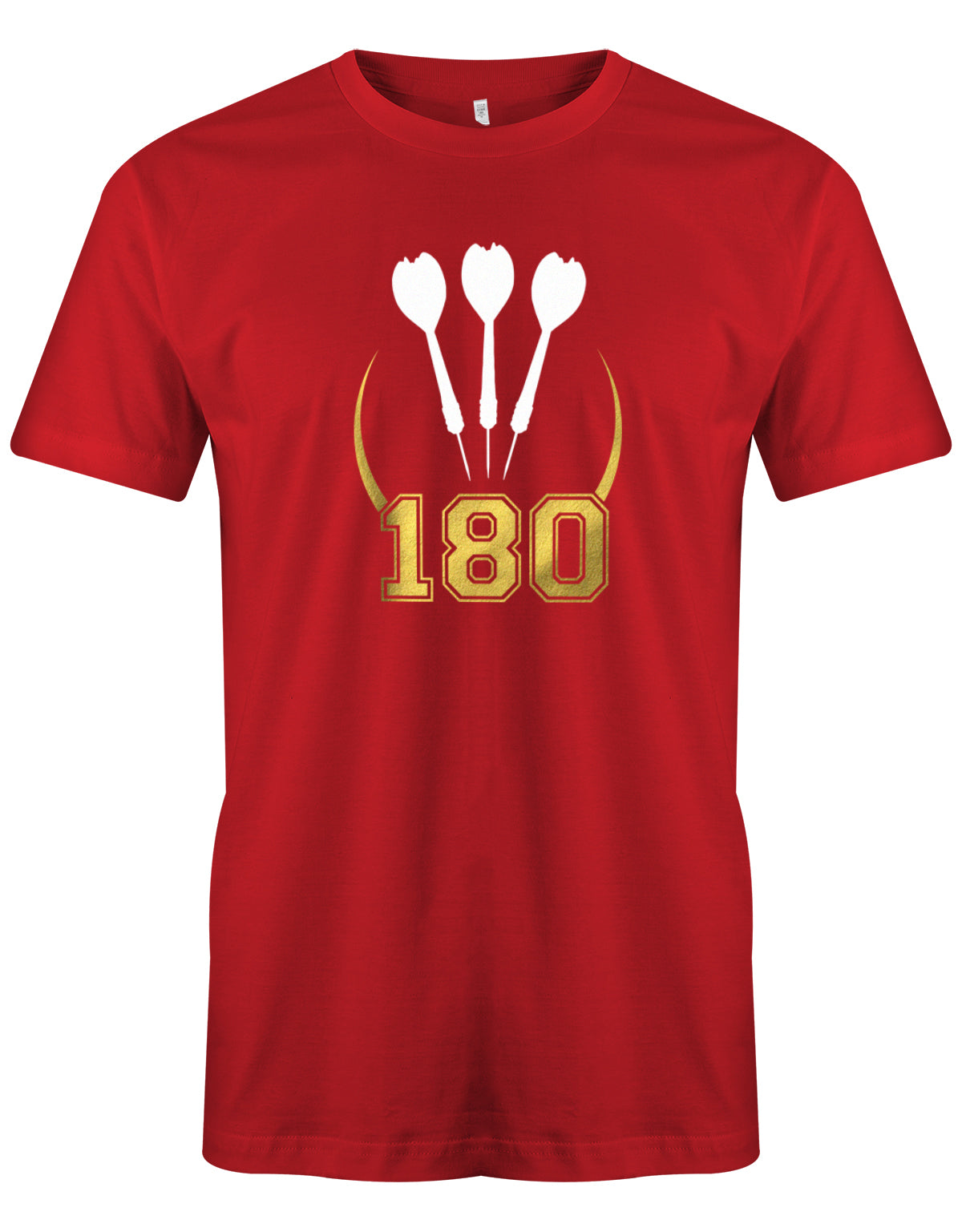 Dart Shirt - 180 Punkte Dartpfeile Männer Rot