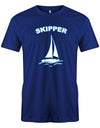 Skipper Segler - Segeln - Herren T-Shirt Royalblau