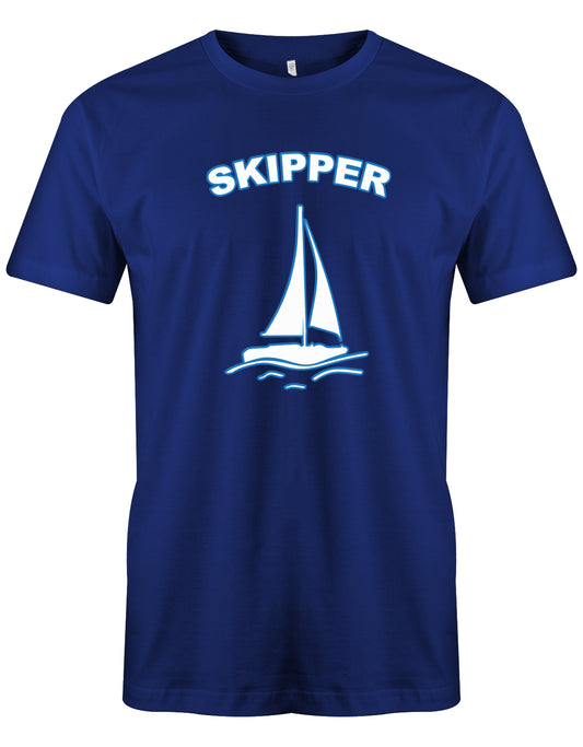 Skipper Segler - Segeln - Herren T-Shirt Royalblau